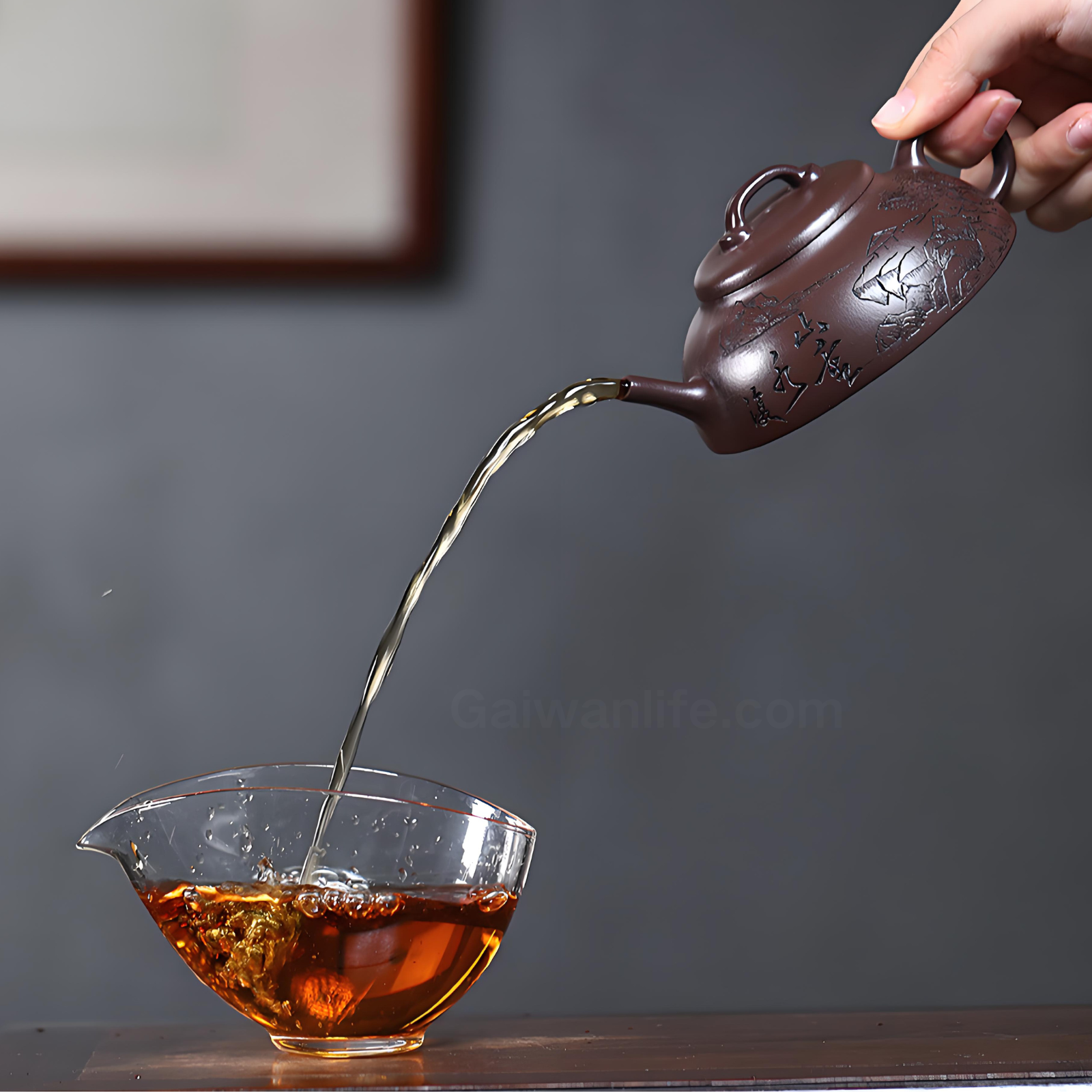 Half-Moon Bridge Zisha Teapot - 150ml Handmade Zi Ni Clay