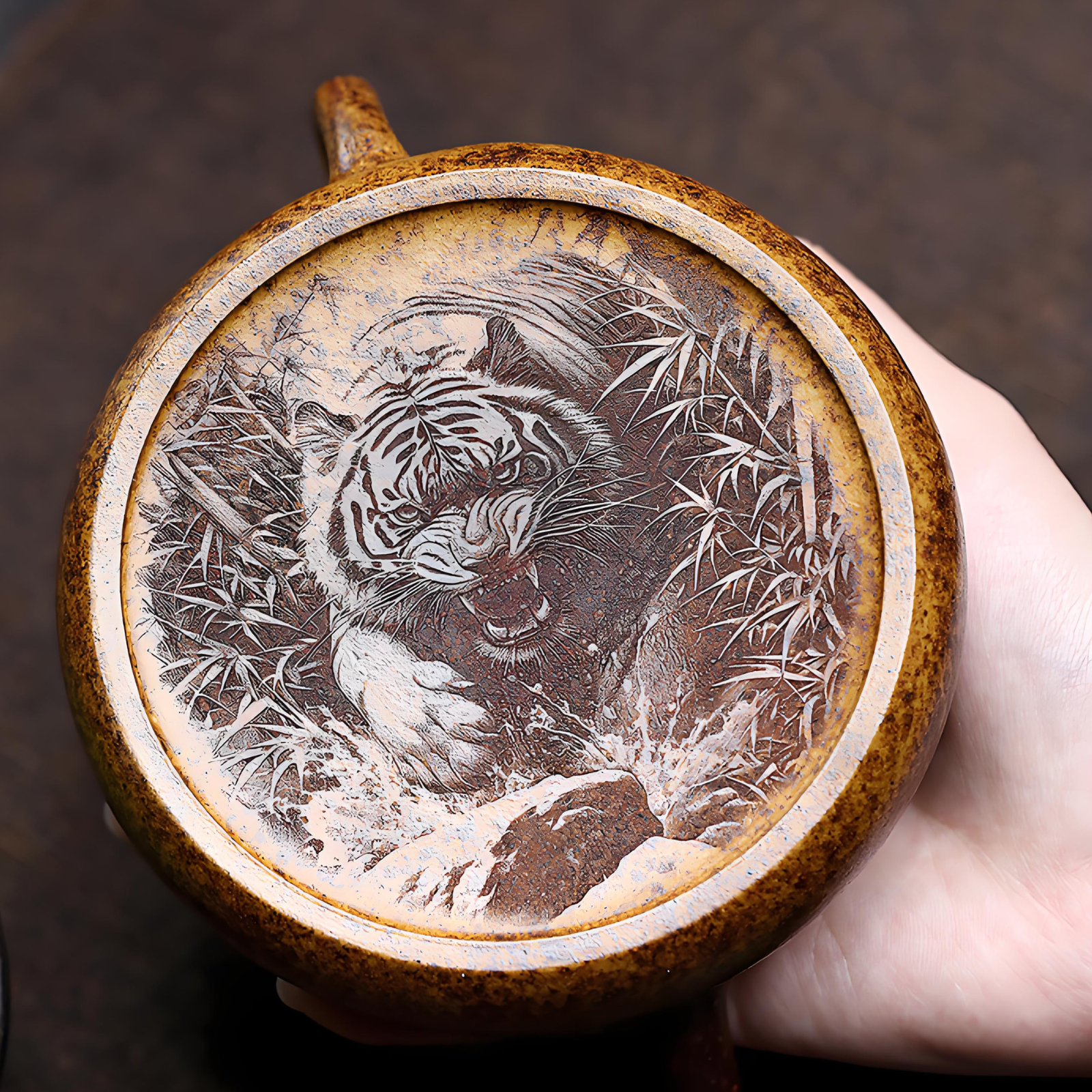 Mountain View Zisha-Teekanne – 330 ml, handgefertigt, Duan-Ni-Ton