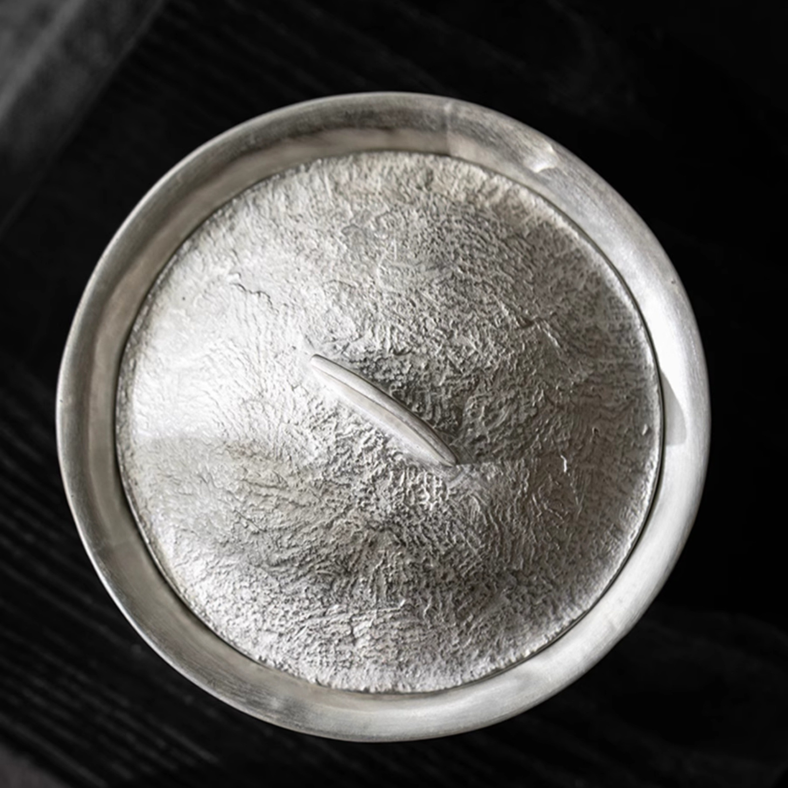 Handgefertigter vergoldeter Gaiwan – 100 ml, Silber- und Goldakzente, Retro-Teezeremonie