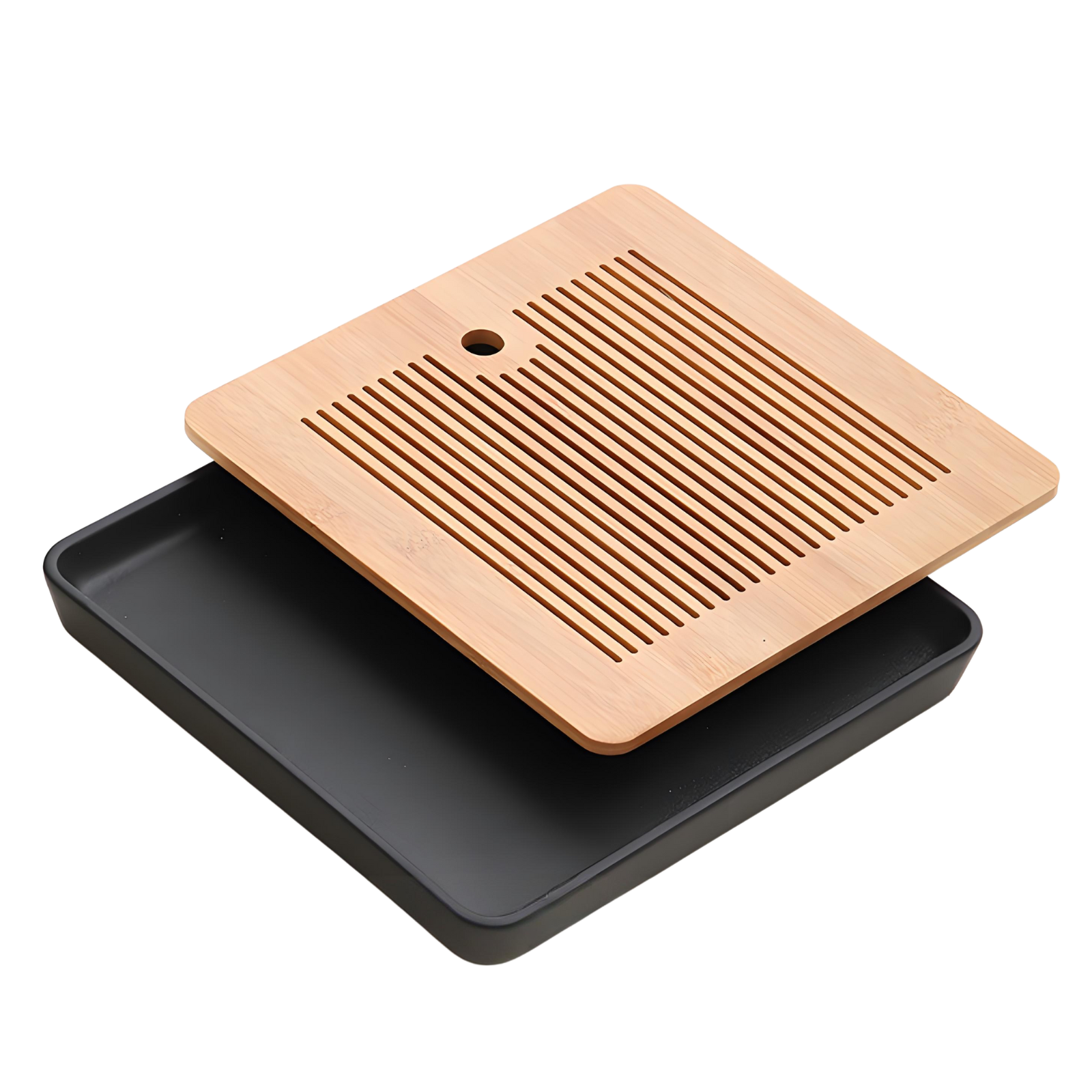 Guochao Style Black Mountain Gongfu Tea Set | 13-Piece with Tea Tray & Mountain River Gift Box