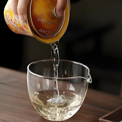 Luxuriöser, versilberter Drachen-Gaiwan – 150 ml, hitzebeständige Keramik, Geschenkbox
