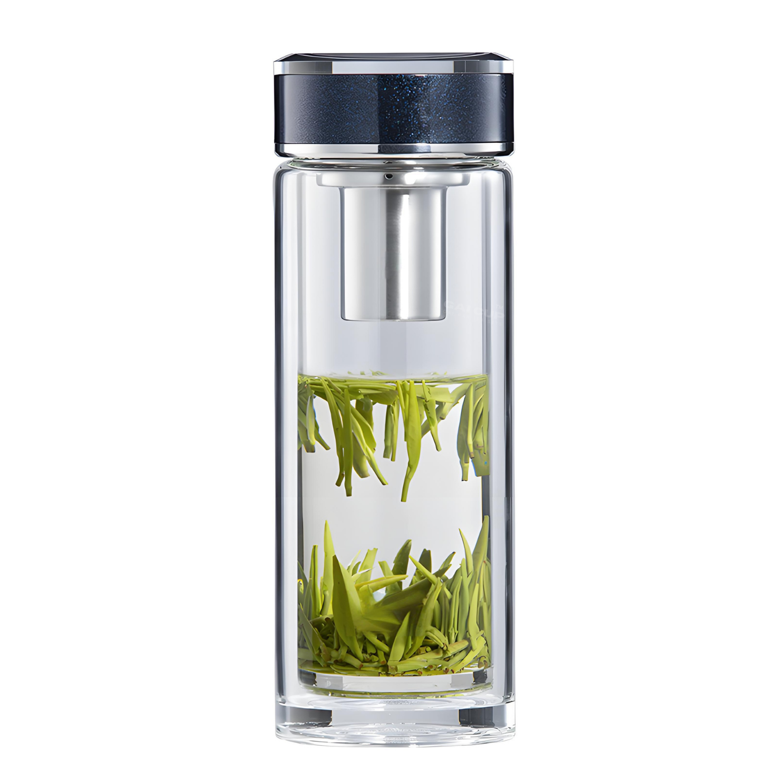 Non-scalding double-layer borosilicate glass 360ML Tea infuser mug