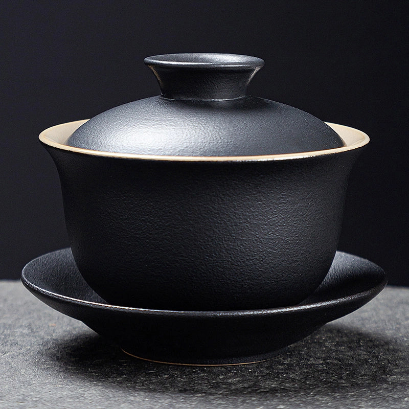 Classic kungfu black clay gaiwan single